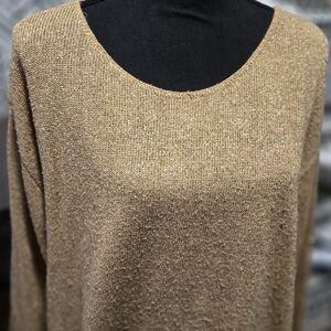 K S gold sweater